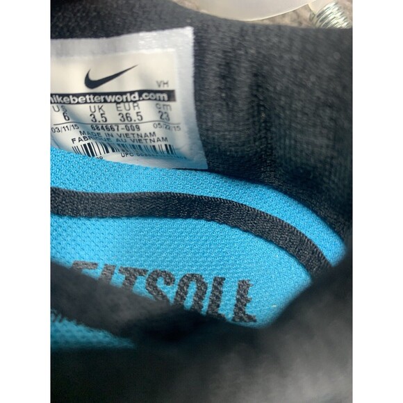 Nike Womens FS Lite Run 2 684667-009 Black Running Shoes Sneakers Size 6 - Picture 8 of 8